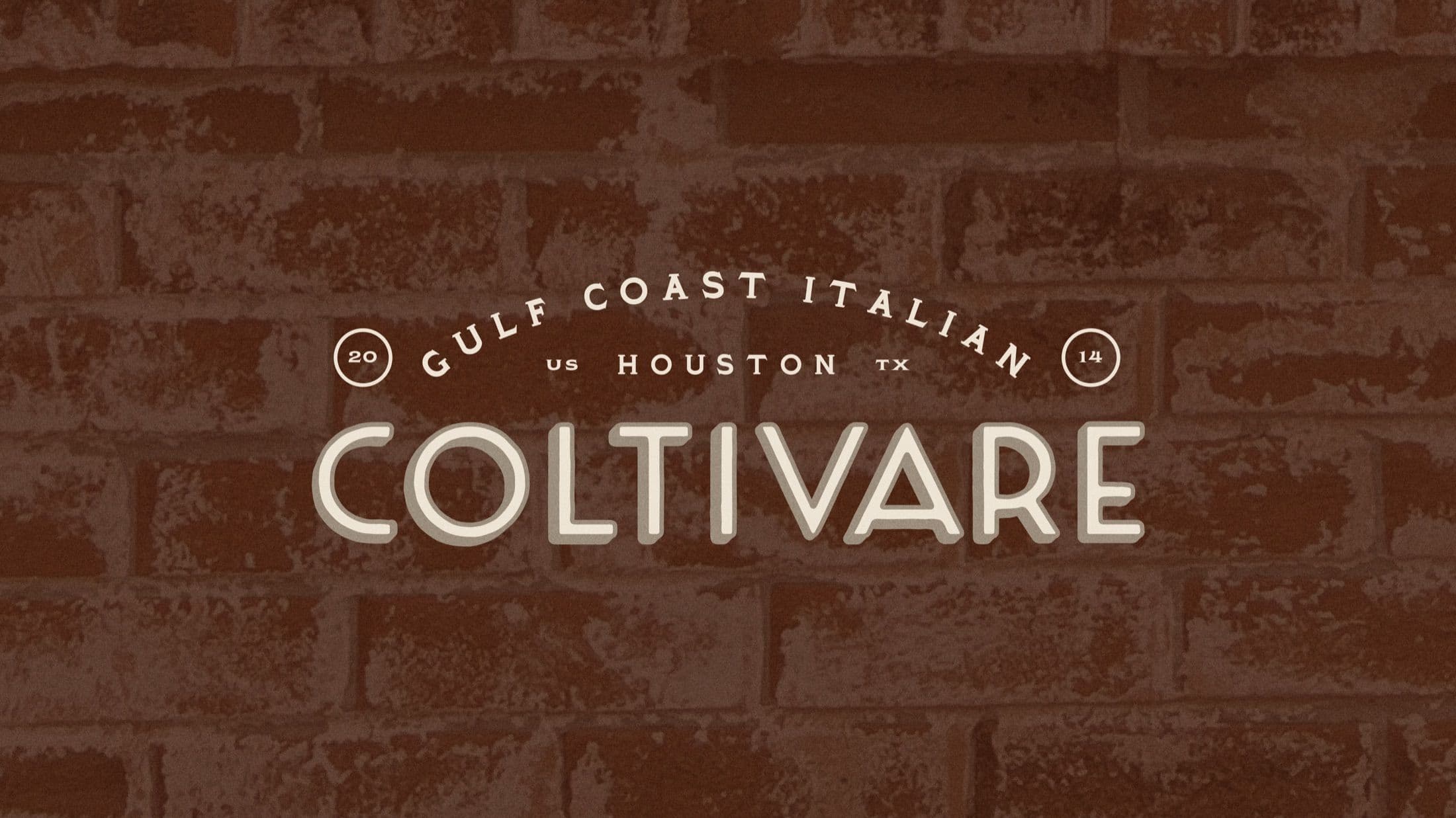 Image of Logo design for Coltivare, a Gulf Coast Italian concept by Agricole Hospitality in Houston, TX.