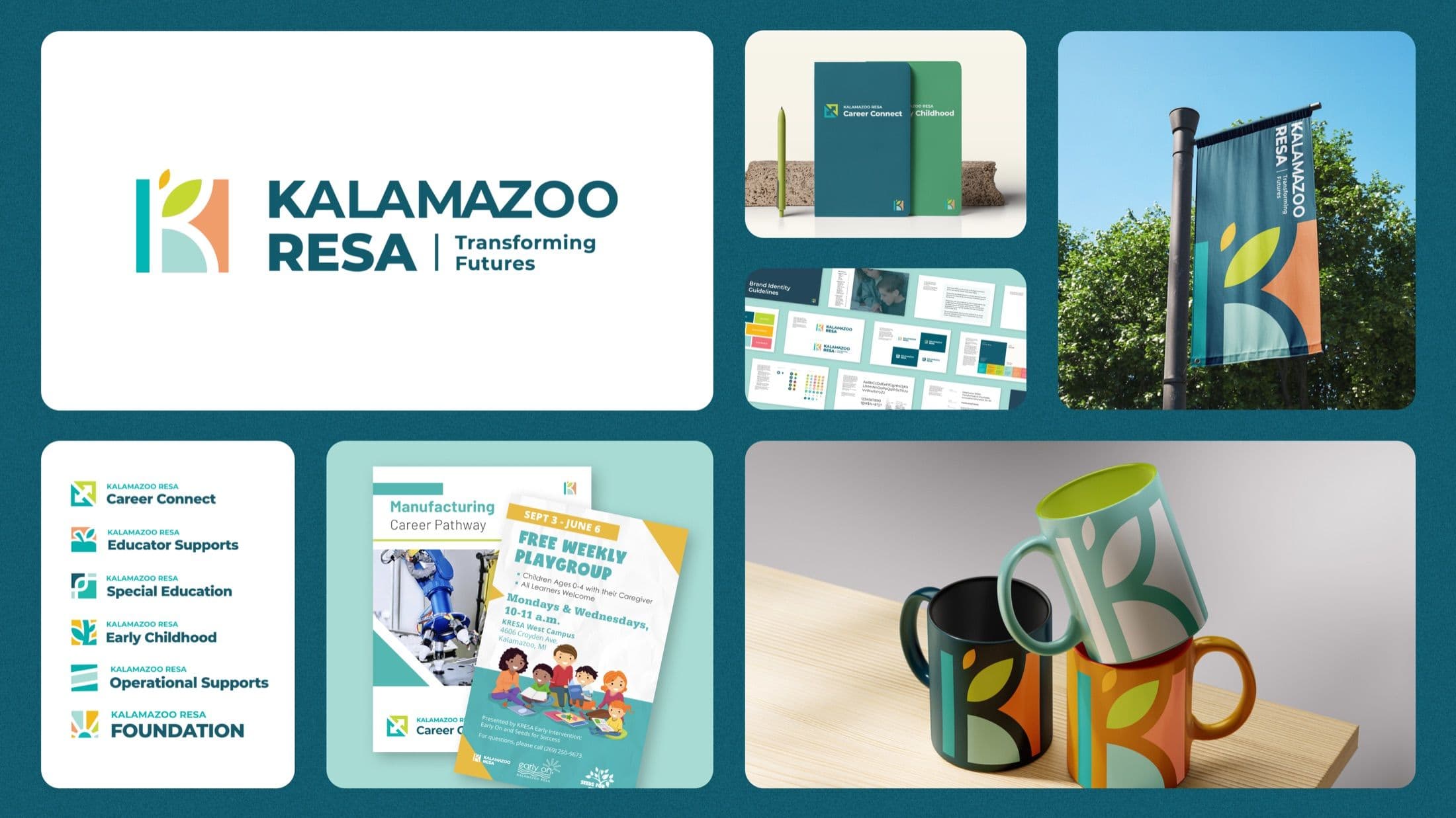 Bento box expression of KRESA brand refresh implementation