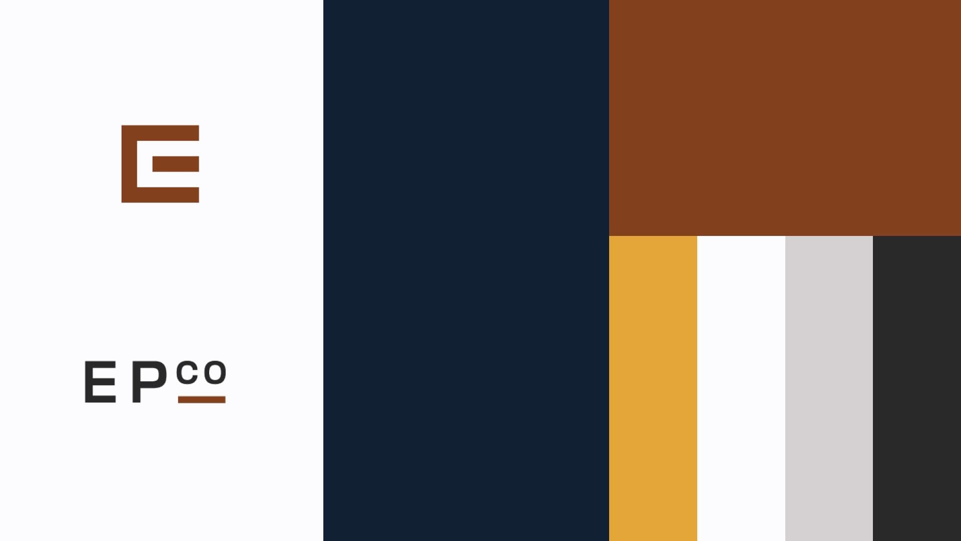 A mockup of Equitable Property Company's corporate stationery, including a letterhead, small card, and business cards for "Jon Speers, Principal," displaying the full logo and contact information.