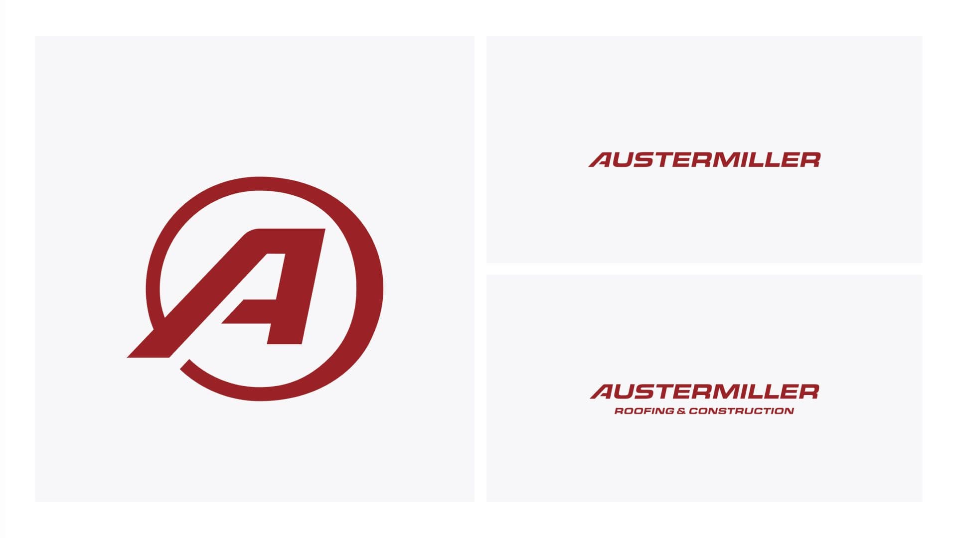 Austermiller logo mark and wordmark lockups