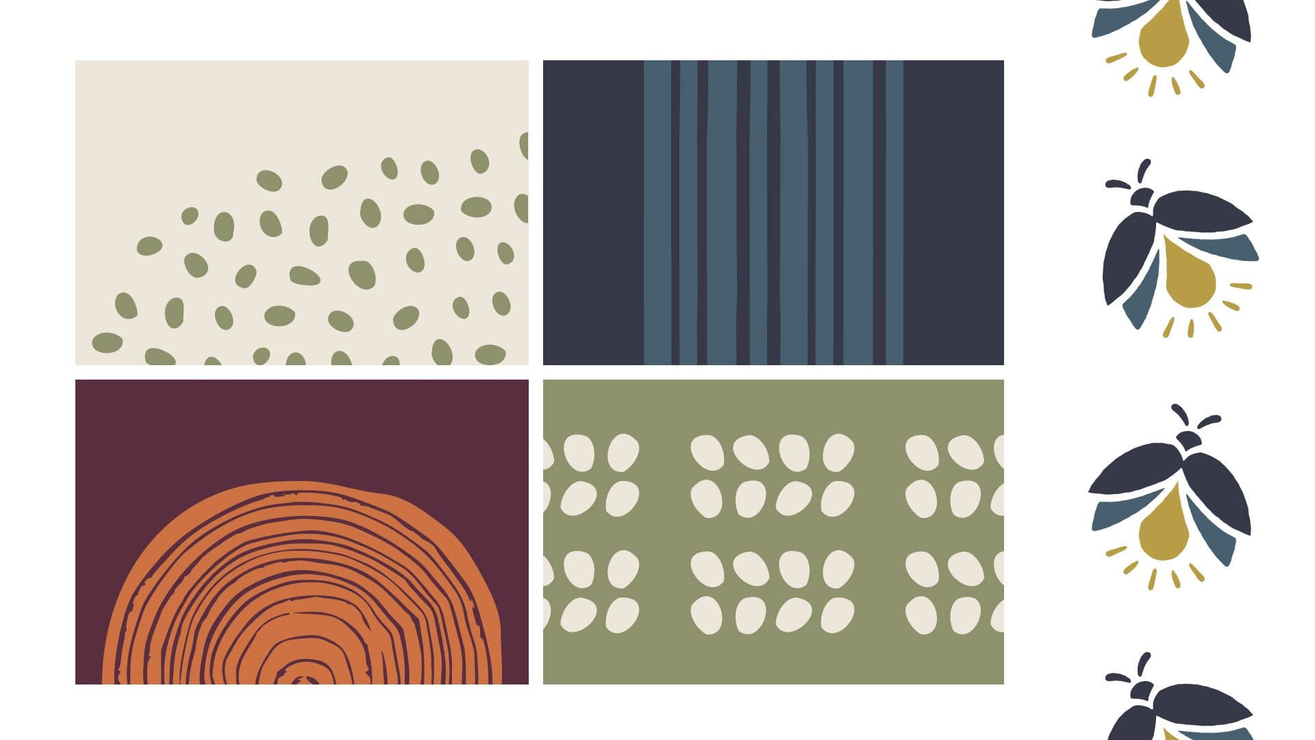 Collage of illustrative elements for the Armistead brand