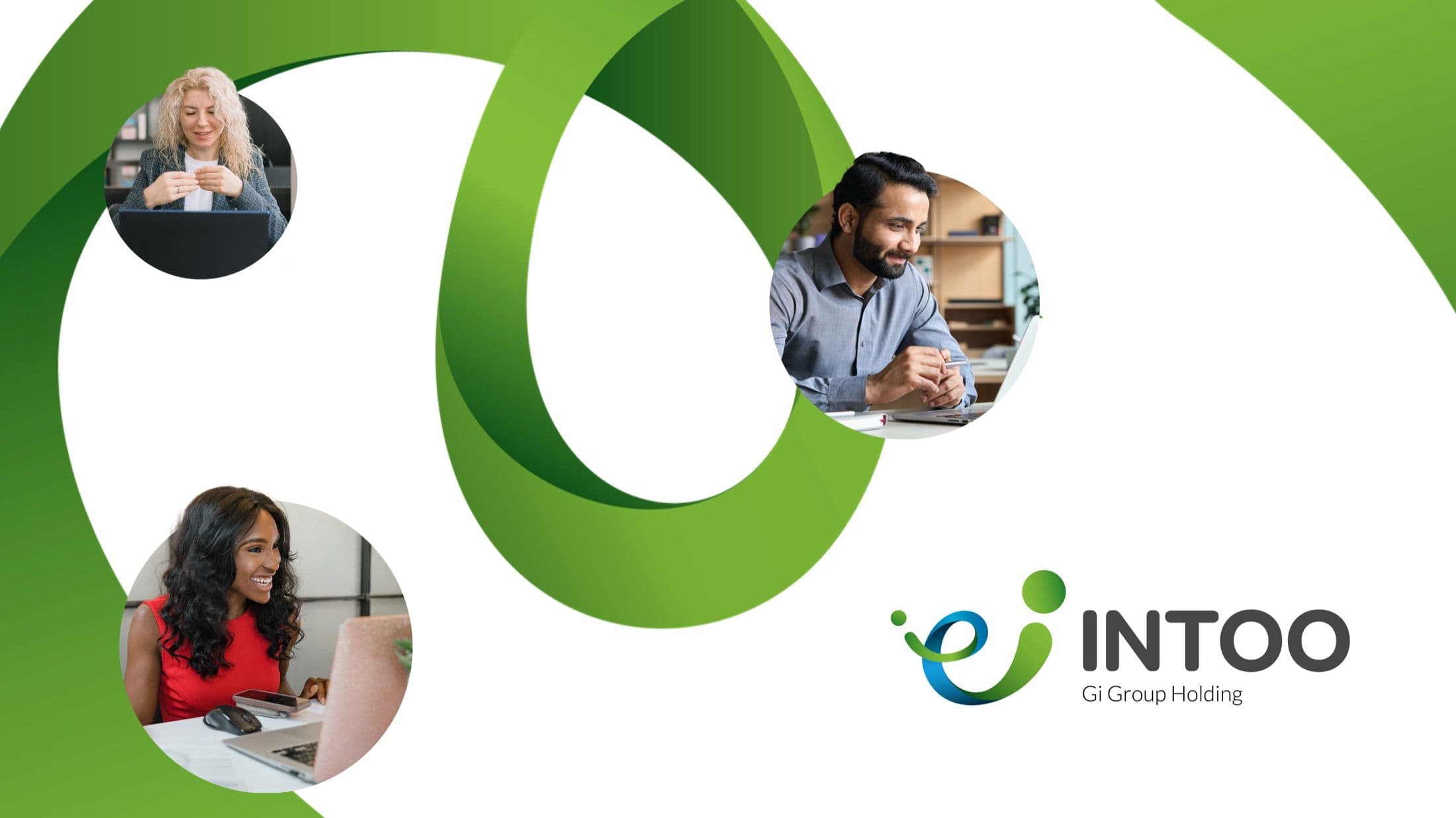Screenshot image of INTOO’s website interface featuring key deliverables including analytics dashboard, UX research, content strategy, UI design, messaging, and website launch.