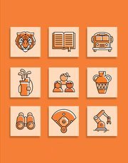 Ensworth orange icon grid