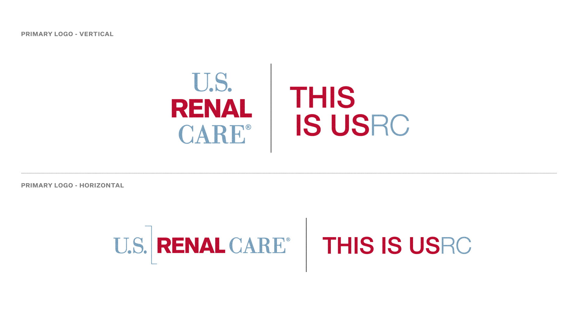 Vertical and horizontal versions of the logo